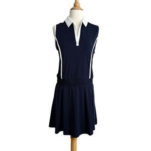Callaway Navy and White Mini Dress